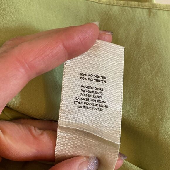 Aritzia Wilfred Satin Slip Dress with Thigh Slit in Light Green Size XS - Picture 10 of 13